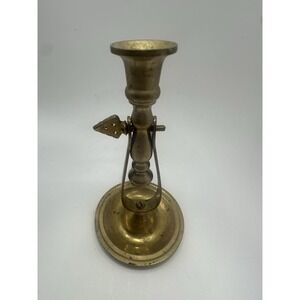 Vintage Century,Swinging solid Brass,Gimbal Chamberstick Ship Candle Holder
